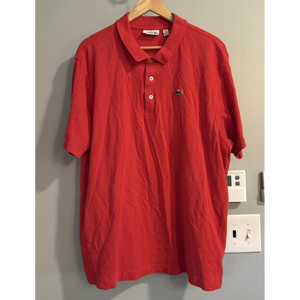 Lacoste Shirt Signature Polo Short Sleeve Golf Casual Cotton Slim Fit Men's 3XL